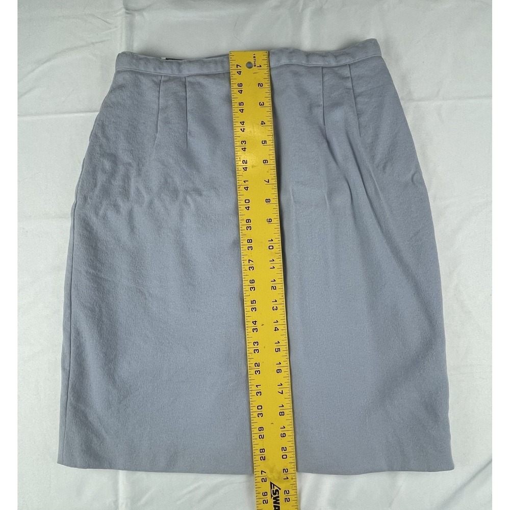 GIANNI SPORT WOOL SKIRT WOMENS 10 BLUE MADE IN USA VINATGE 90S - Picture 2 of 12